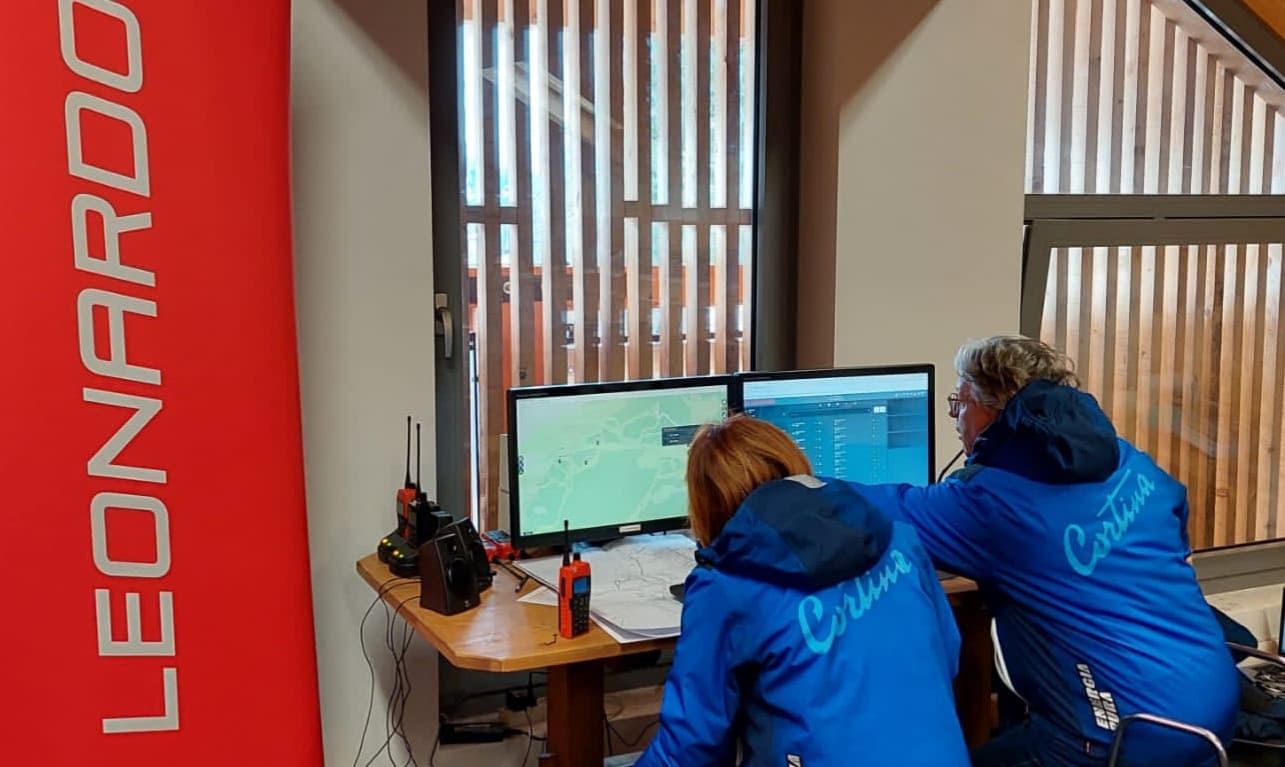 la tecnologia di leonardo al fianco di fondazione cortina durante la ski world cup 2024