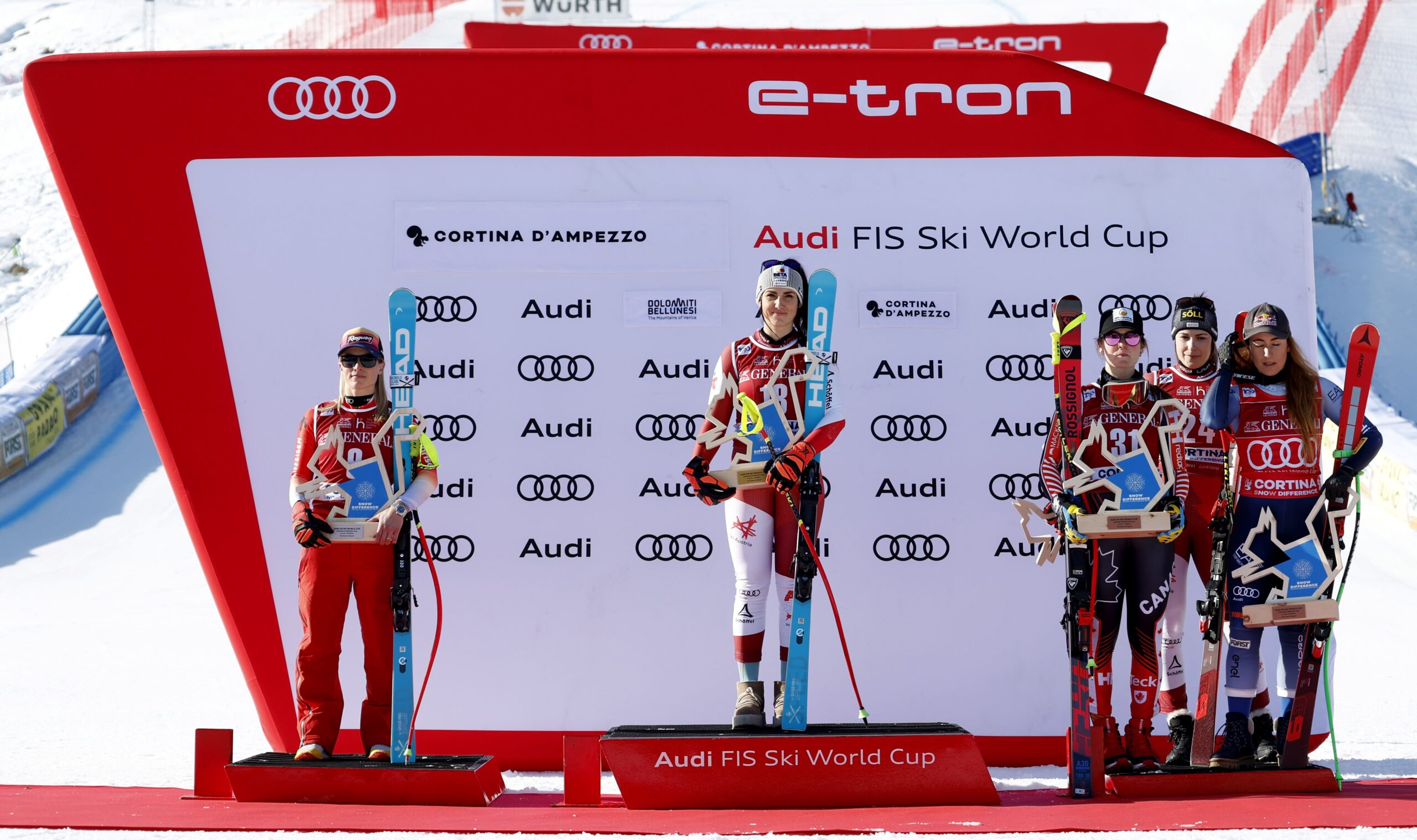 Cortina Audi FIS Ski World Cup 2024, la prima discesa è una giornata da record